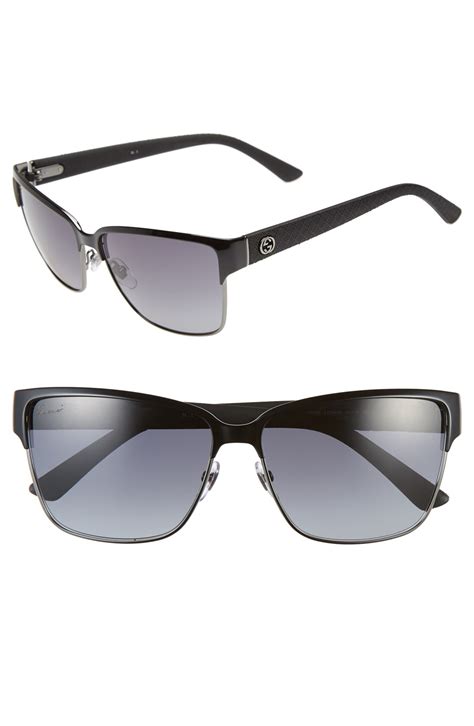 gucci 60mm retro rectangle sunglasses.